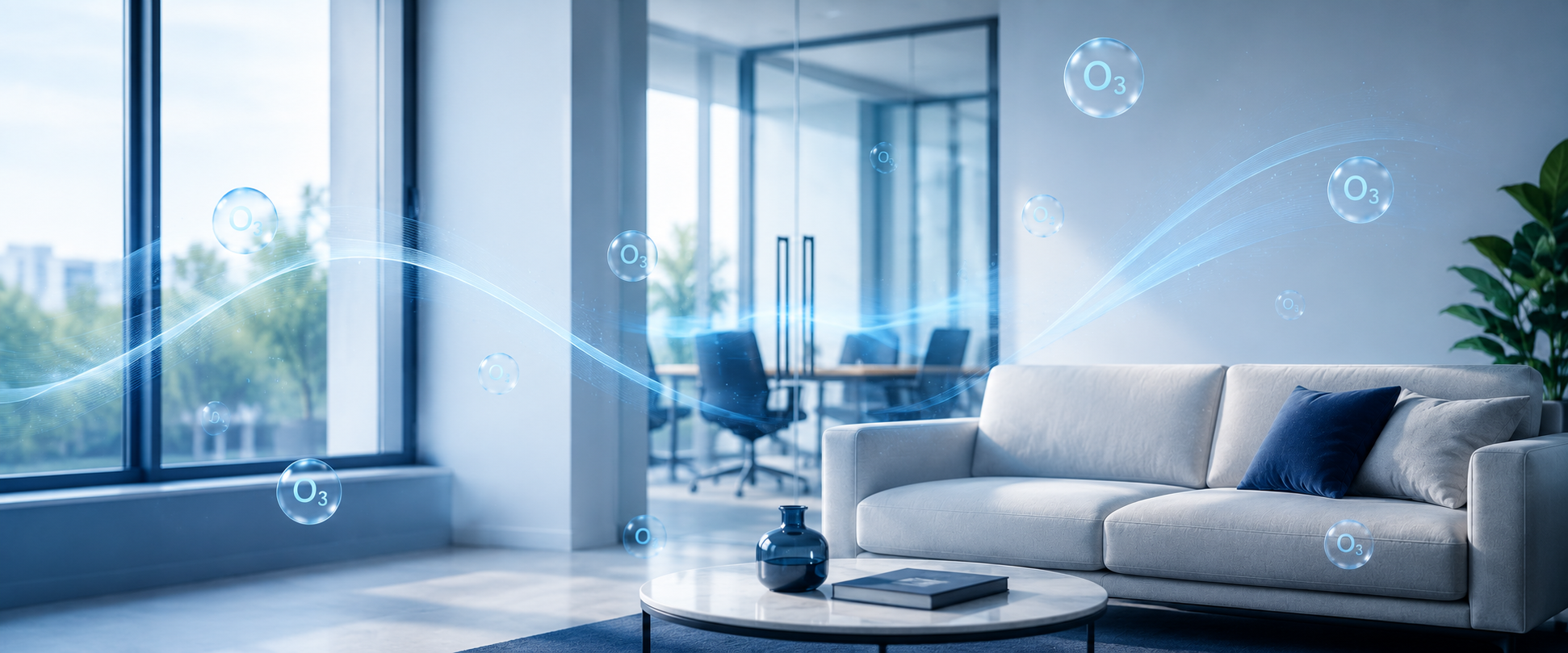 Ozônio: por que essa tecnologia faz diferença na higienização de ambientes corporativos e residenciais